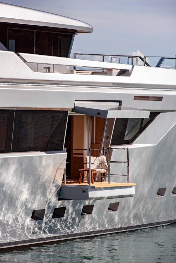 a house with a balcony aboard PAIZA ONE Yacht for Sale