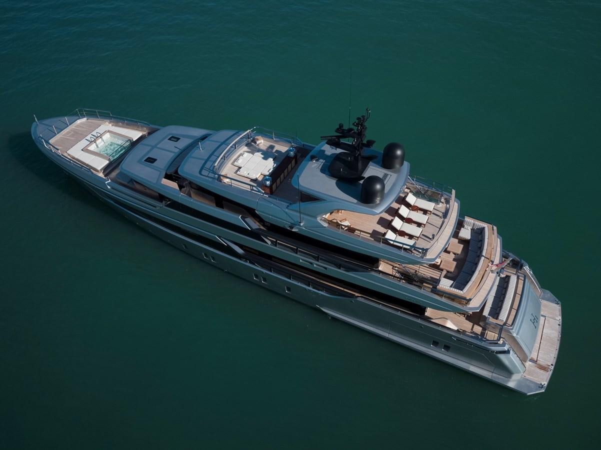 a high angle view of a boat aboard PAIZA ONE Yacht for Sale