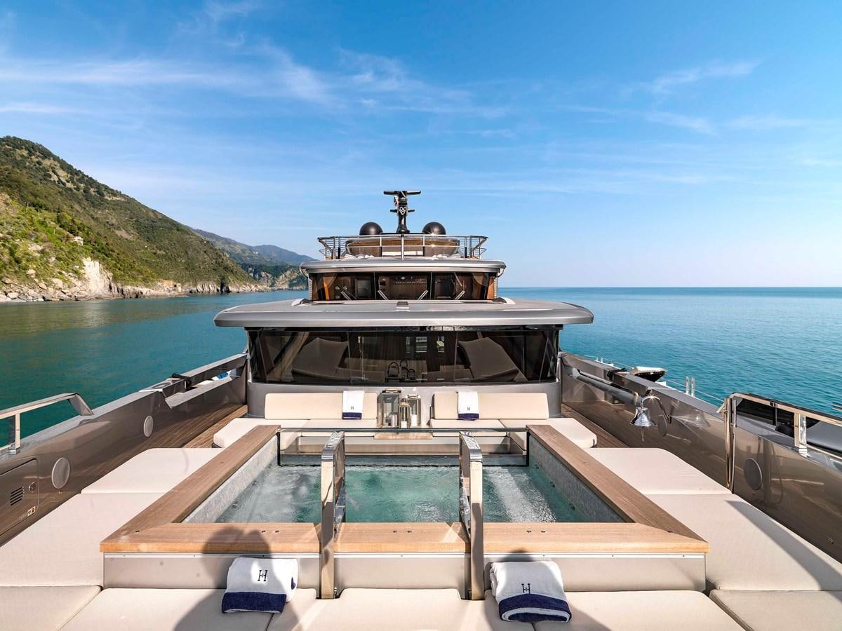 a boat on a dock aboard PAIZA ONE Yacht for Sale