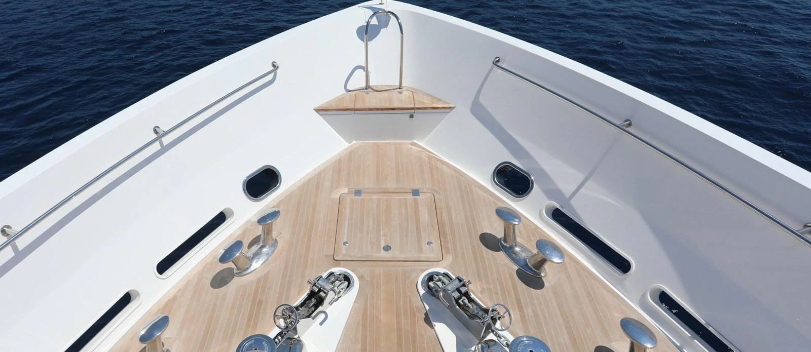 the inside of a boat aboard ALADDIN Yacht for Sale