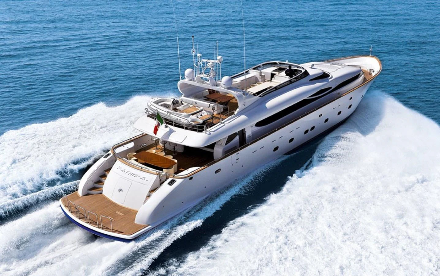 a boat on the water aboard MAIORA 35 DP Yacht for Sale