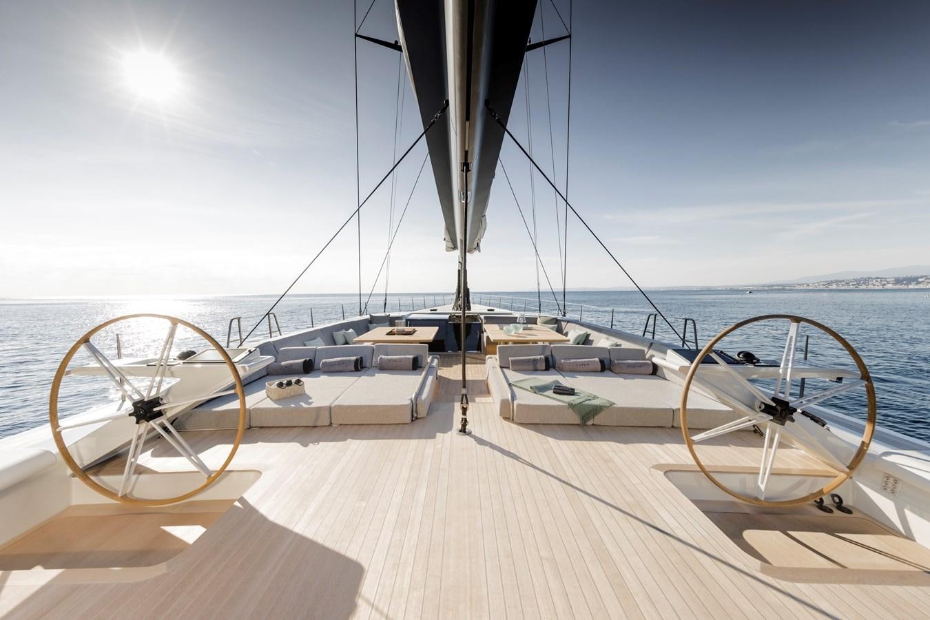 a boat on a dock aboard CEFEA Yacht for Charter