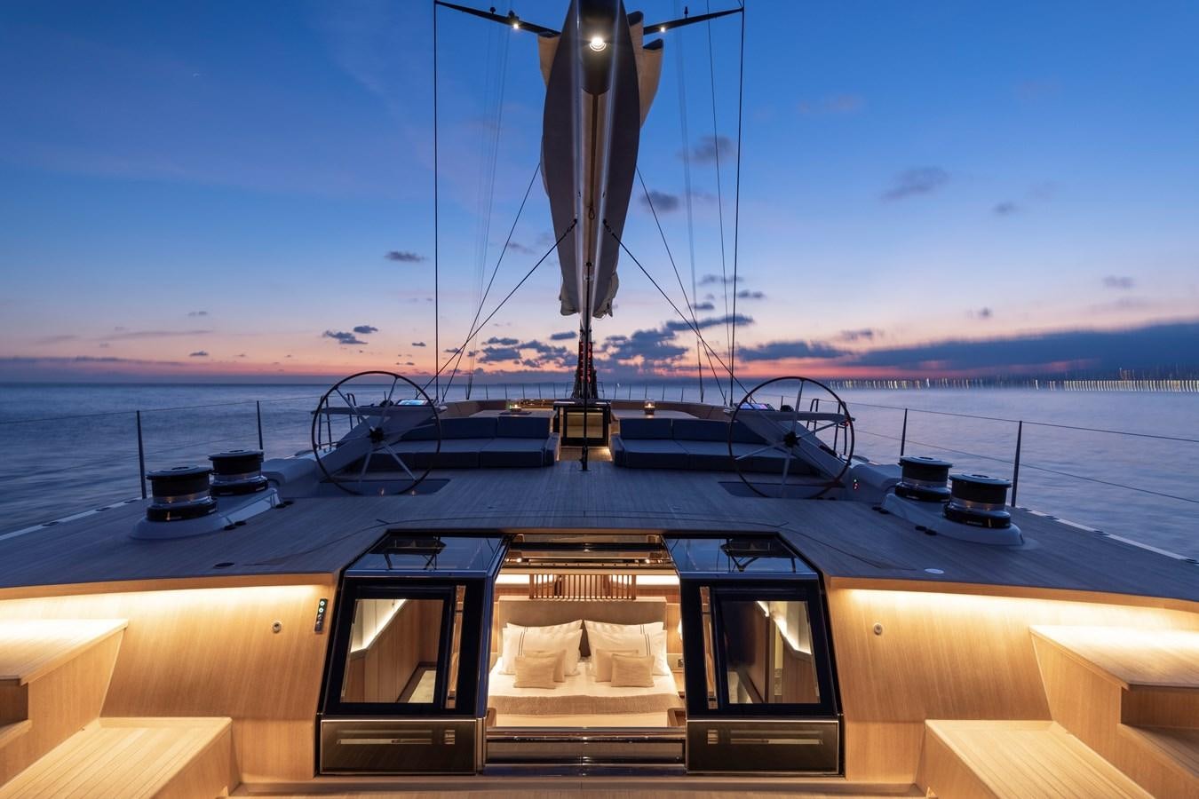 a boat on the water aboard CEFEA Yacht for Charter