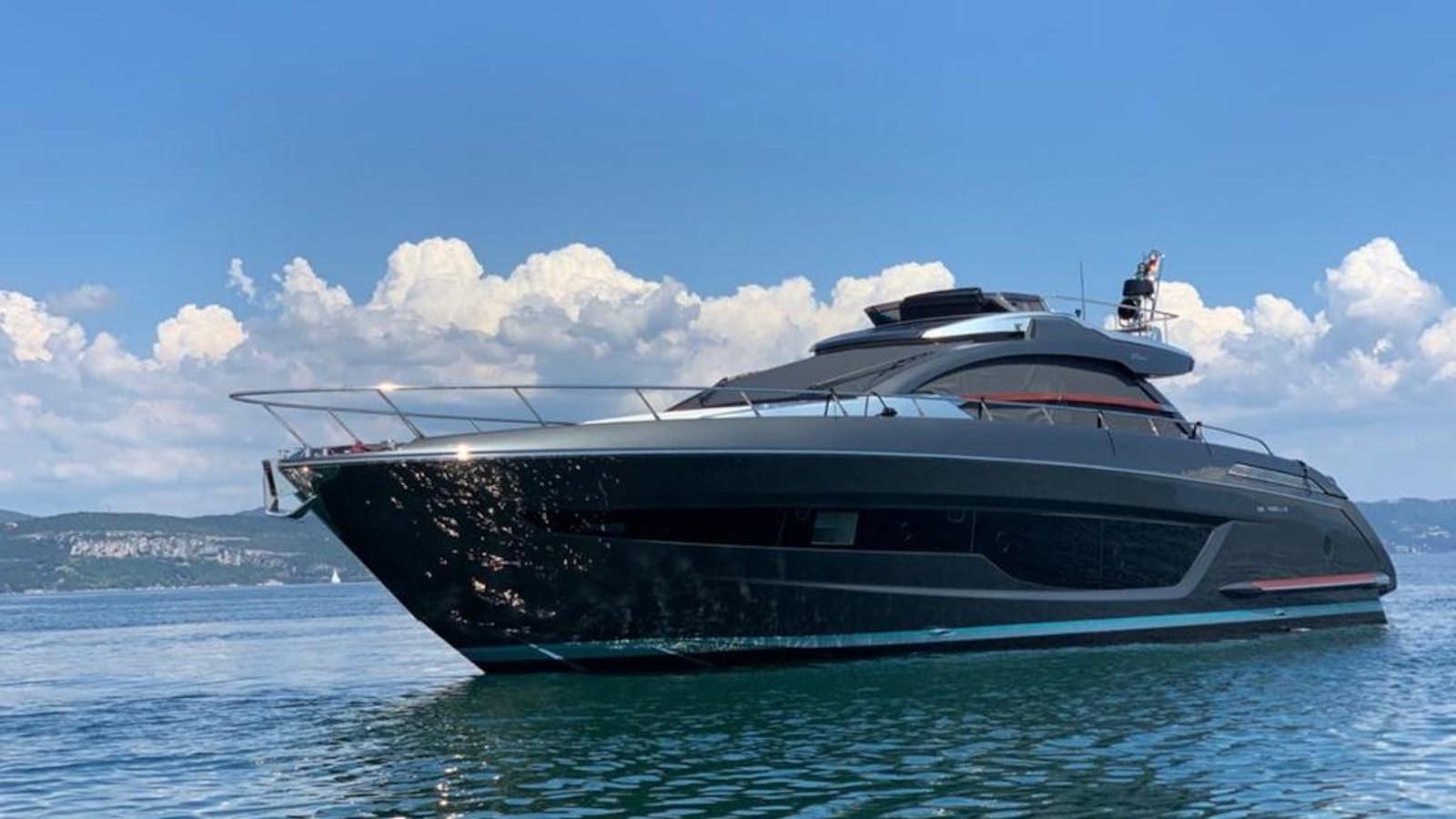 a boat in the water aboard 2020 RIVA 66 RIBELLE Yacht for Sale
