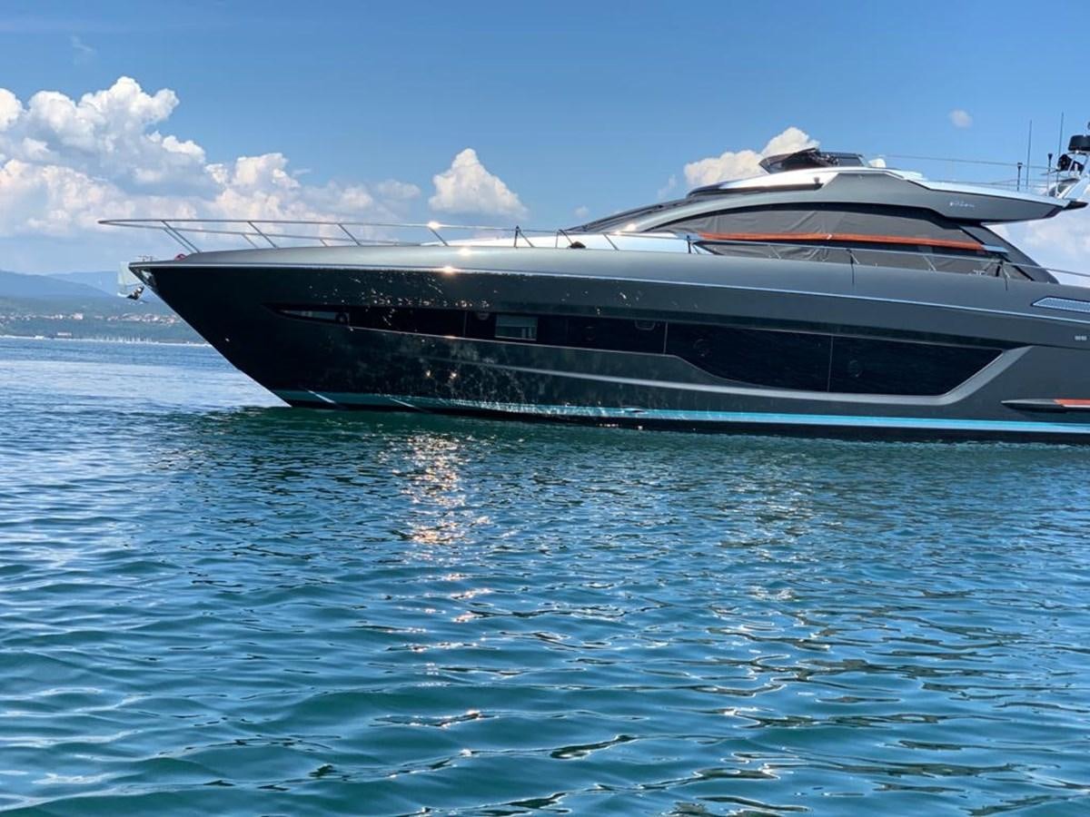 a boat in the water aboard 2020 RIVA 66 RIBELLE Yacht for Sale