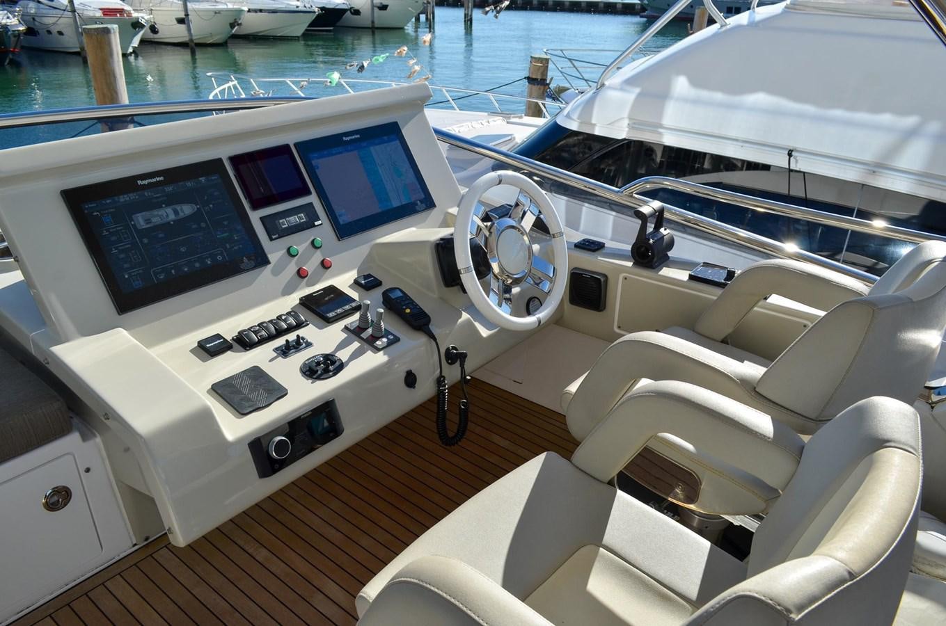 the cockpit of a plane aboard CERULEAN Yacht for Sale