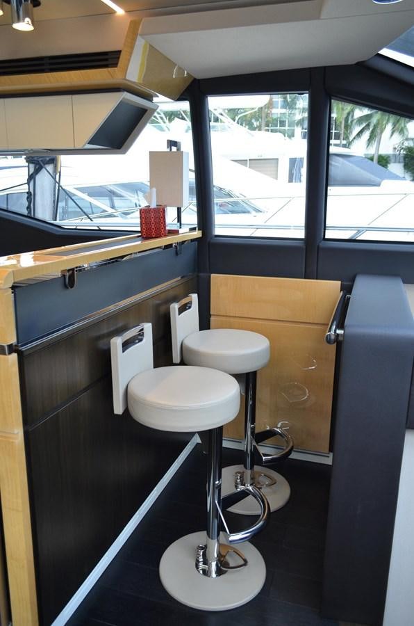 a bathroom with a window aboard CERULEAN Yacht for Sale