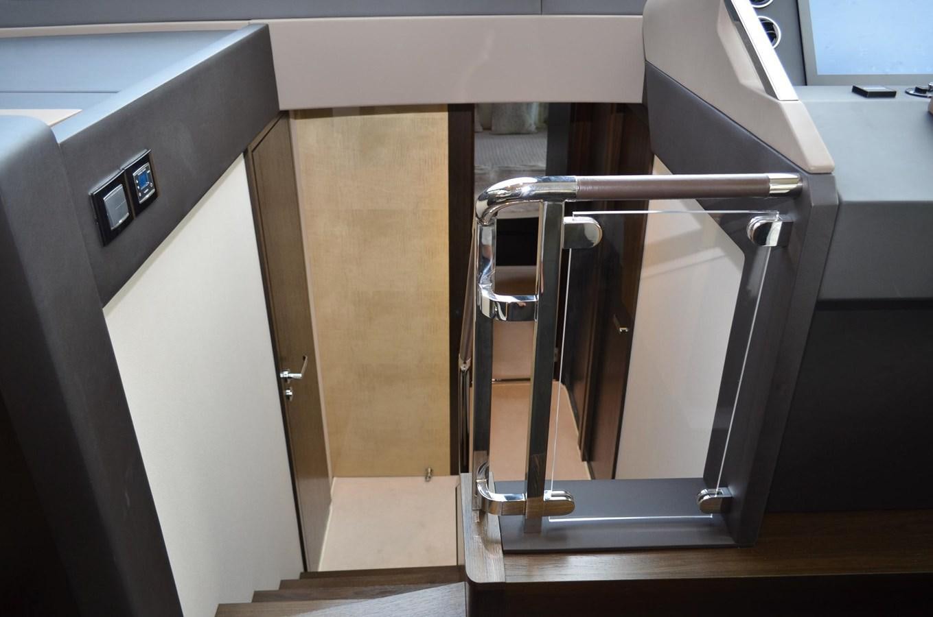 a large metal cabinet aboard CERULEAN Yacht for Sale