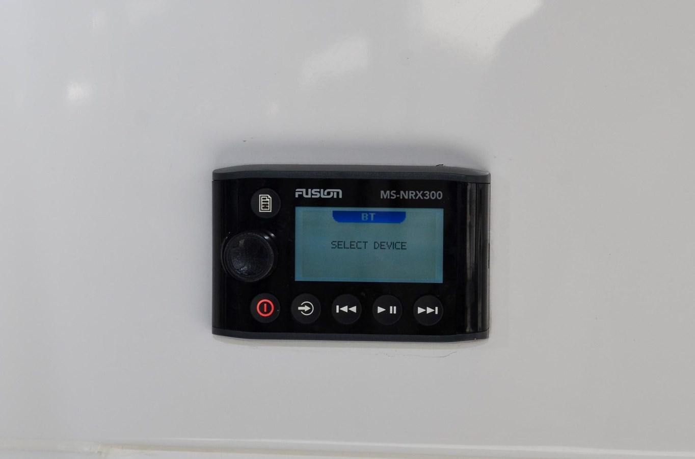 a black electronic device aboard CERULEAN Yacht for Sale