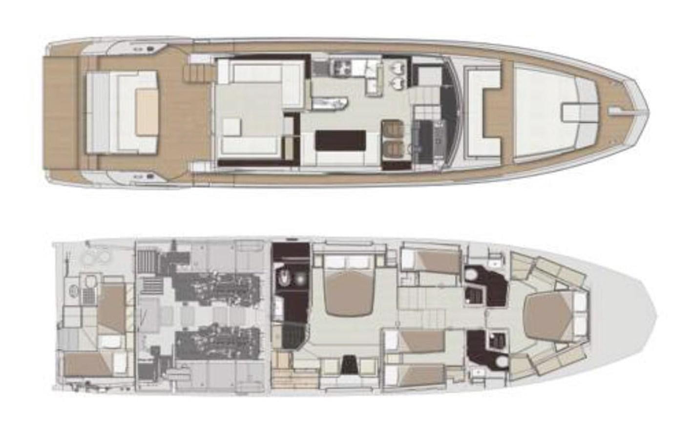 diagram, engineering drawing aboard CERULEAN Yacht for Sale