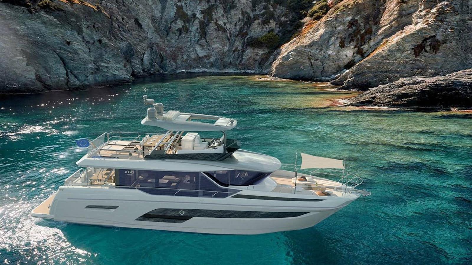 a boat on the water aboard X60 Yacht for Sale