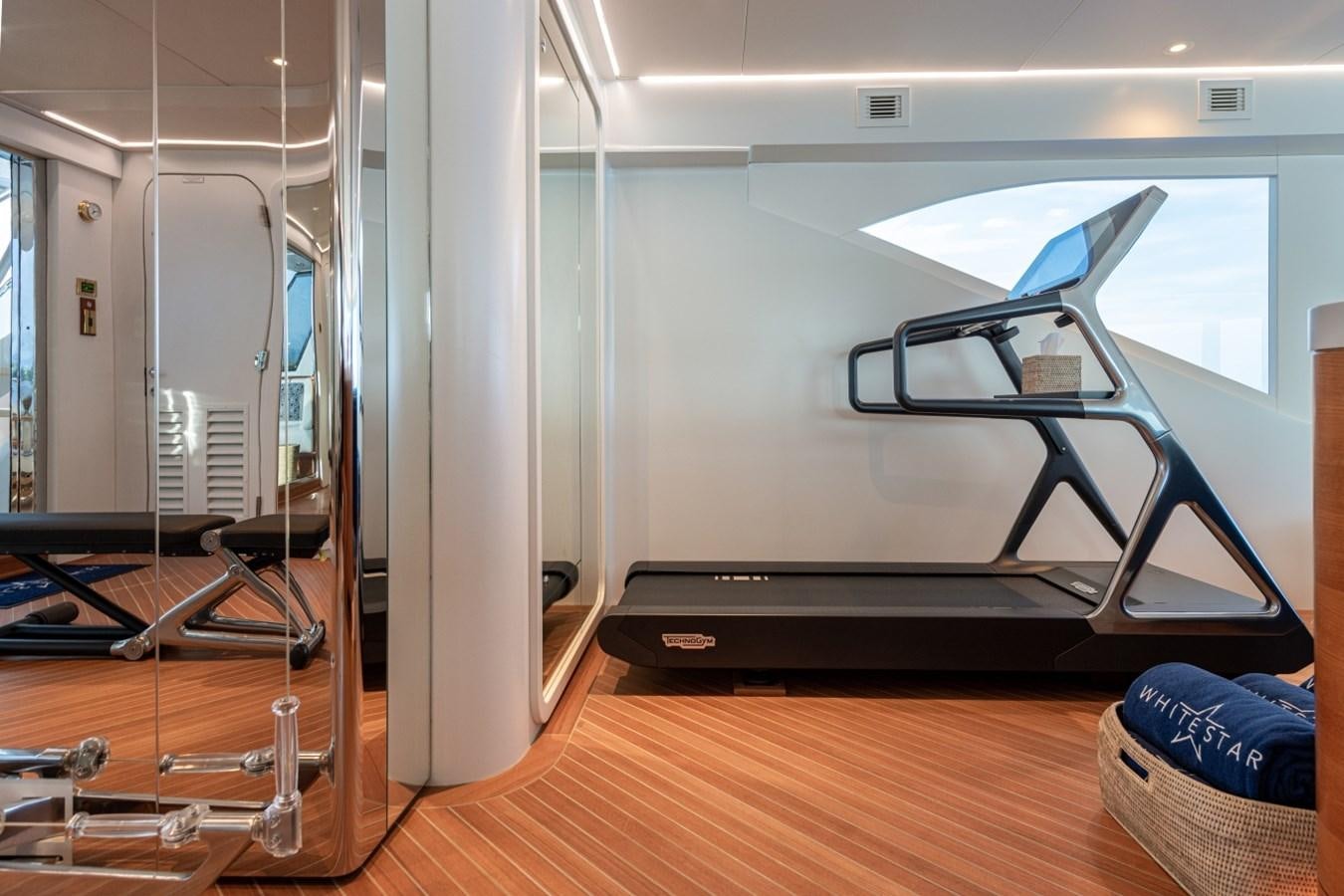a room with a slide aboard WHITE STAR Yacht for Sale