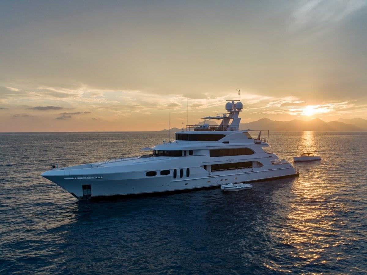 a white yacht in the water aboard WHITE STAR Yacht for Sale