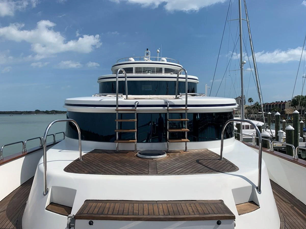 a boat on a deck aboard 117 BILGIN YACHTS 2007 Yacht for Sale