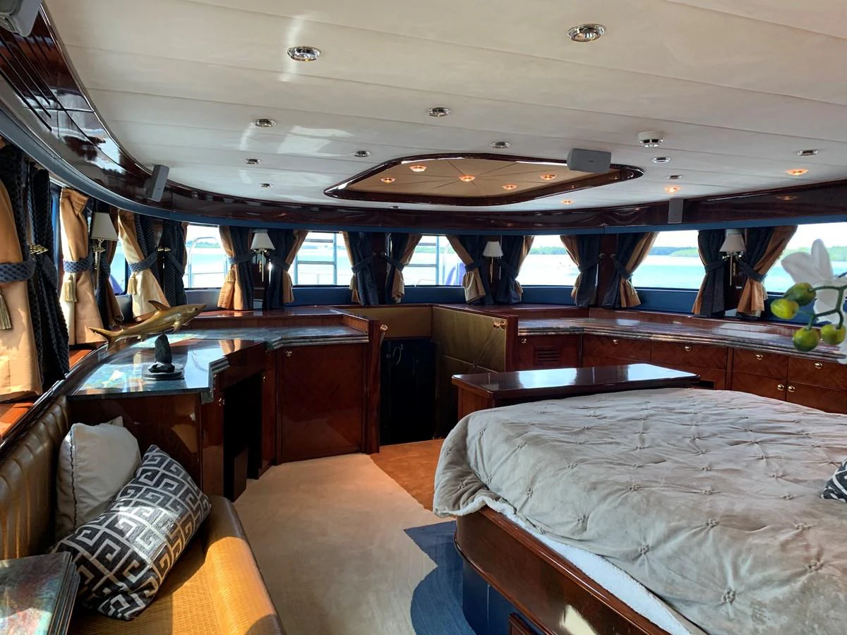 a room with bunk beds aboard 117 BILGIN YACHTS 2007 Yacht for Sale