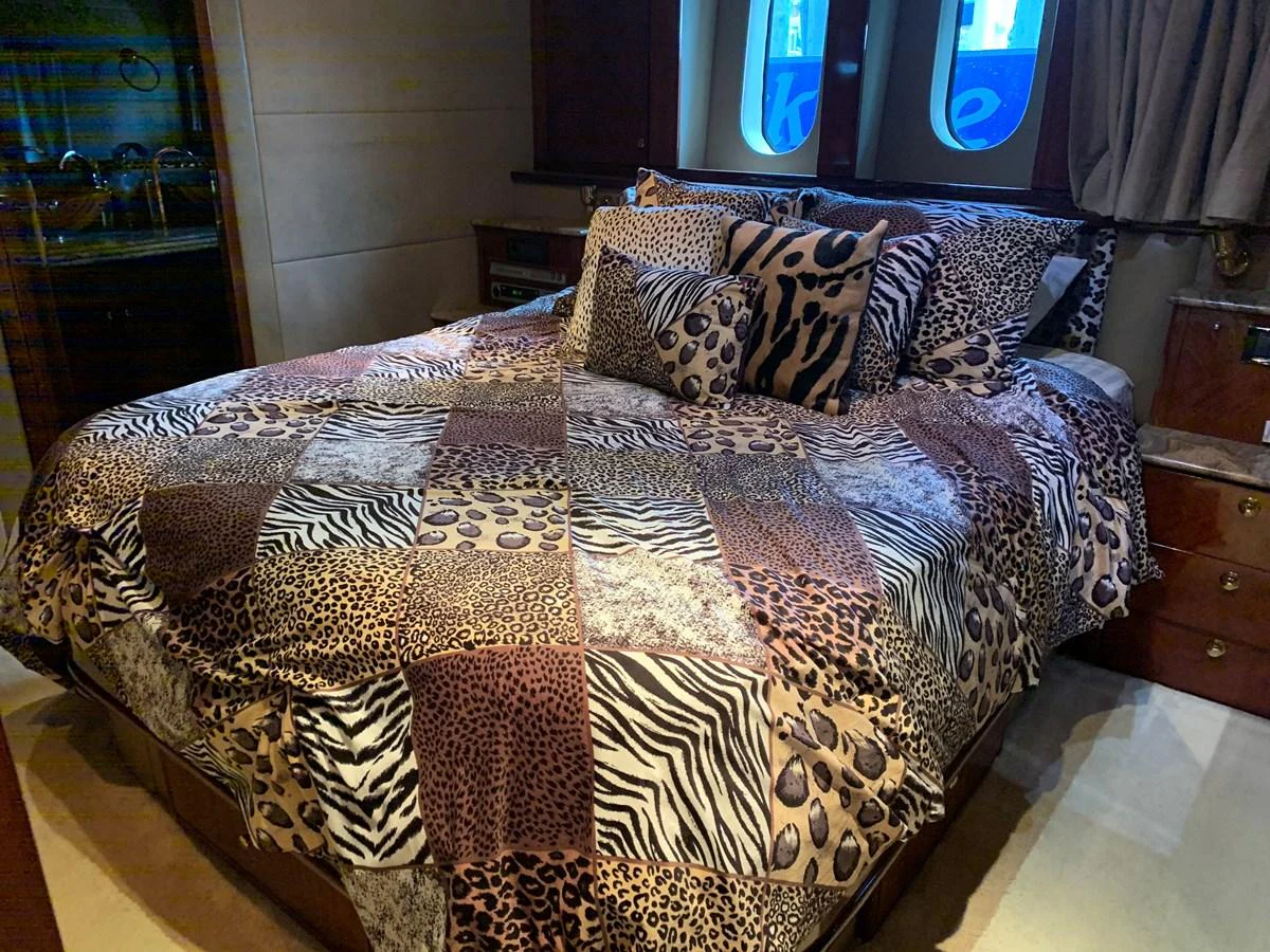 a bed with a pillow aboard 117 BILGIN YACHTS 2007 Yacht for Sale