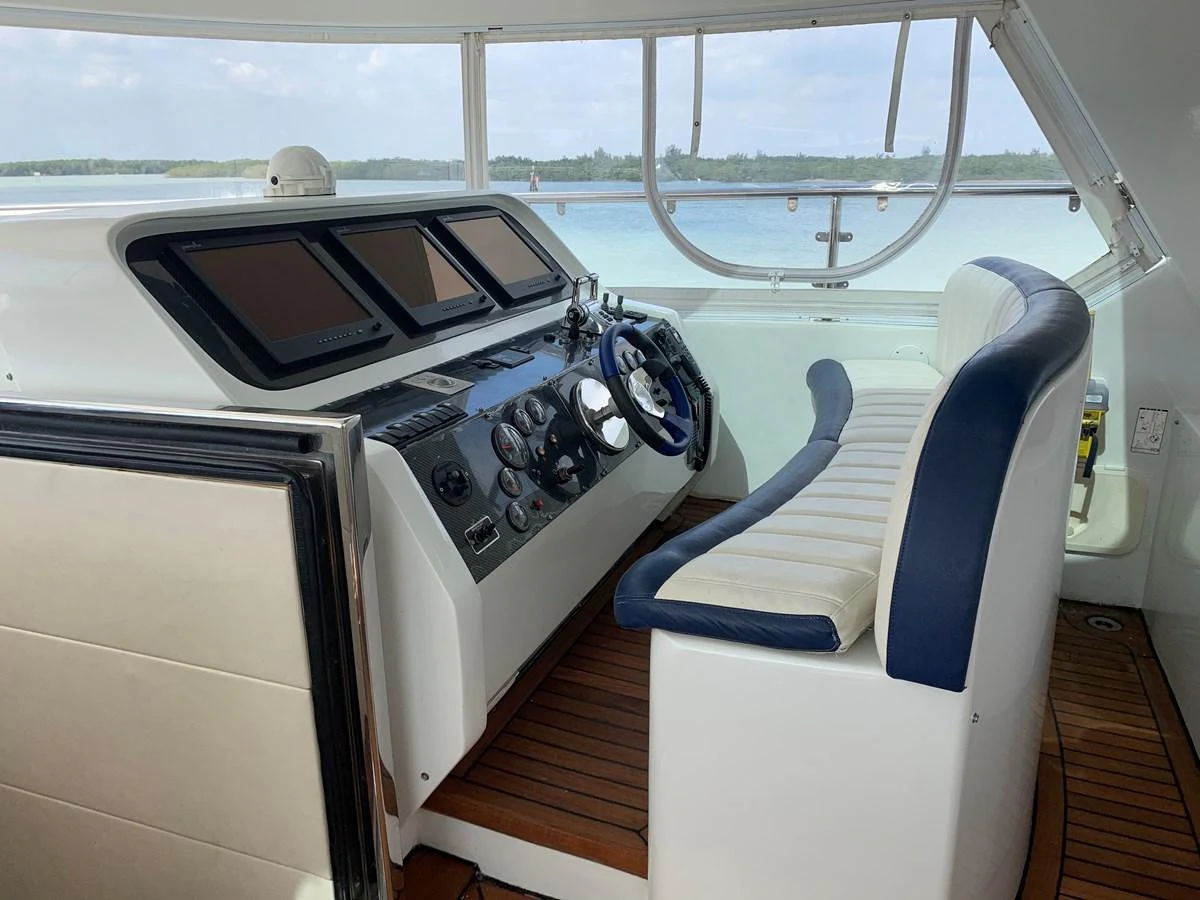 inside of a car aboard 117 BILGIN YACHTS 2007 Yacht for Sale