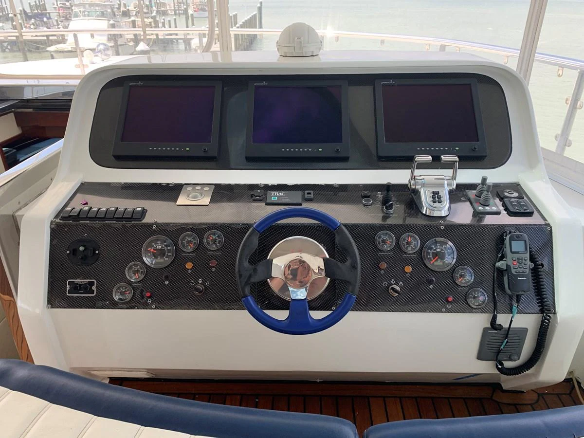 the inside of a car aboard 117 BILGIN YACHTS 2007 Yacht for Sale