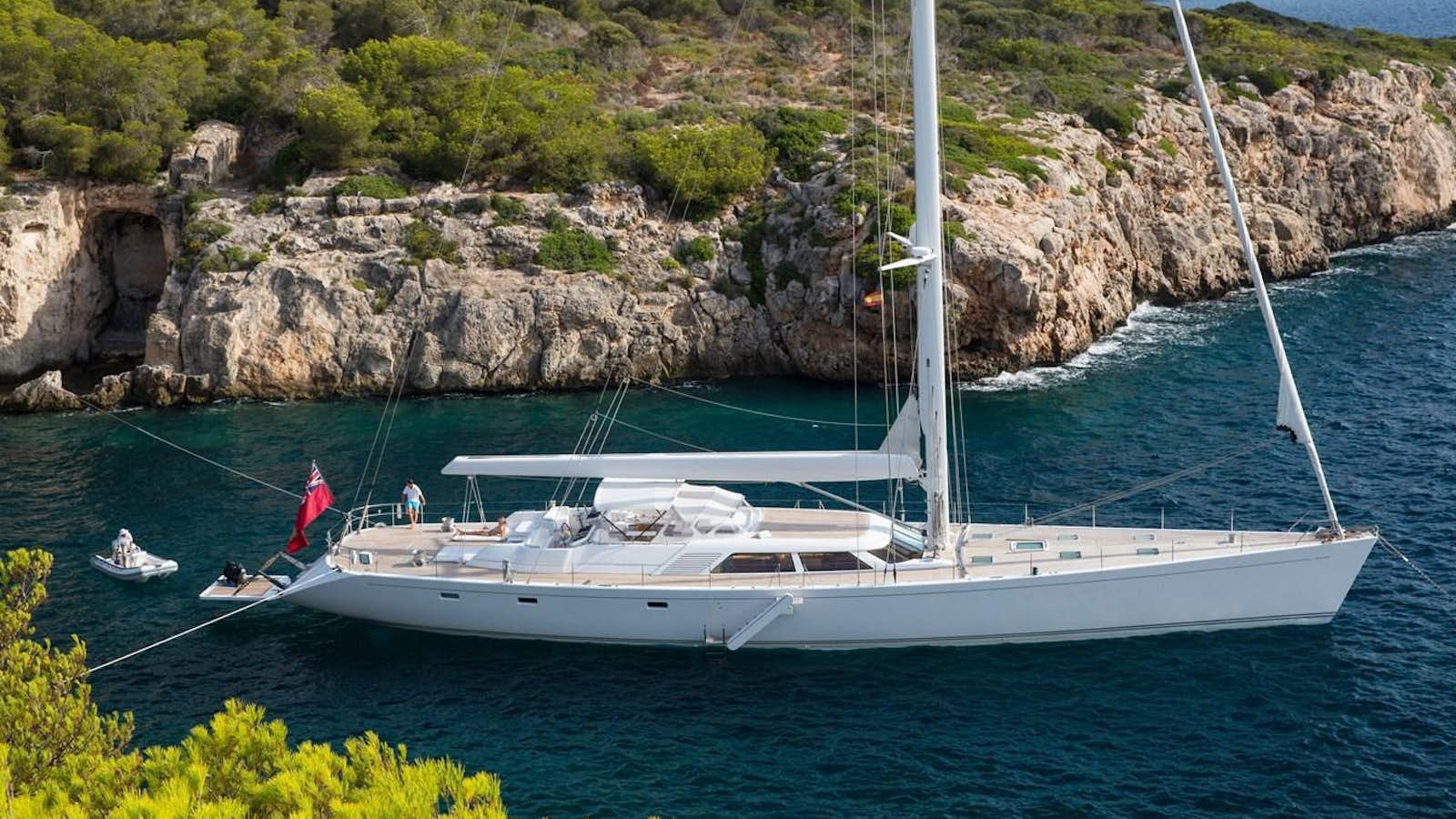 a boat on the water aboard SPIIP Yacht for Sale