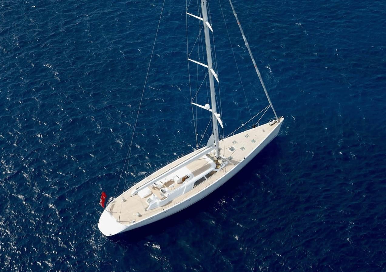 a white boat in the water aboard SPIIP Yacht for Sale