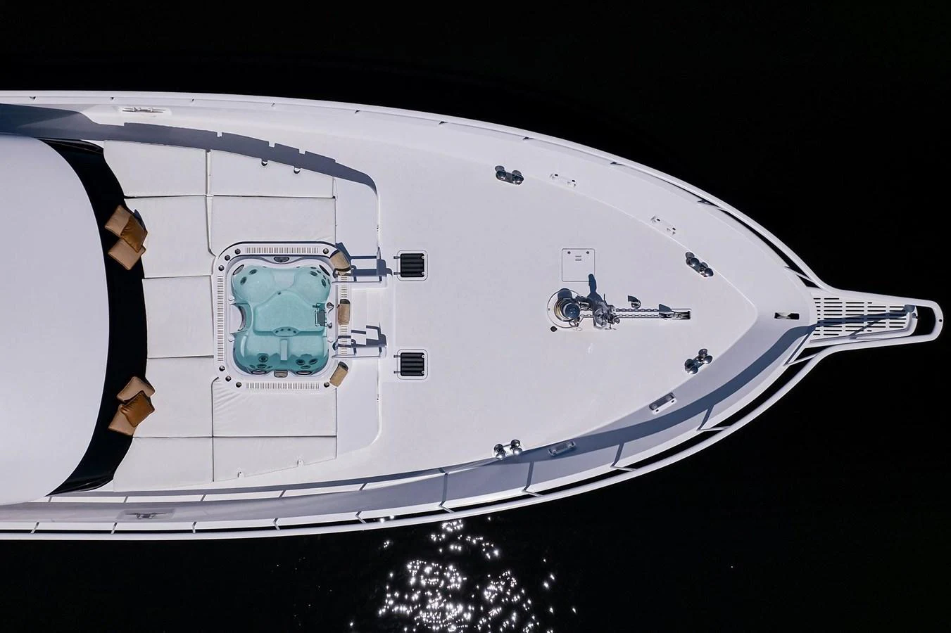 a close-up of a plane aboard TEMPO REALE Yacht for Sale