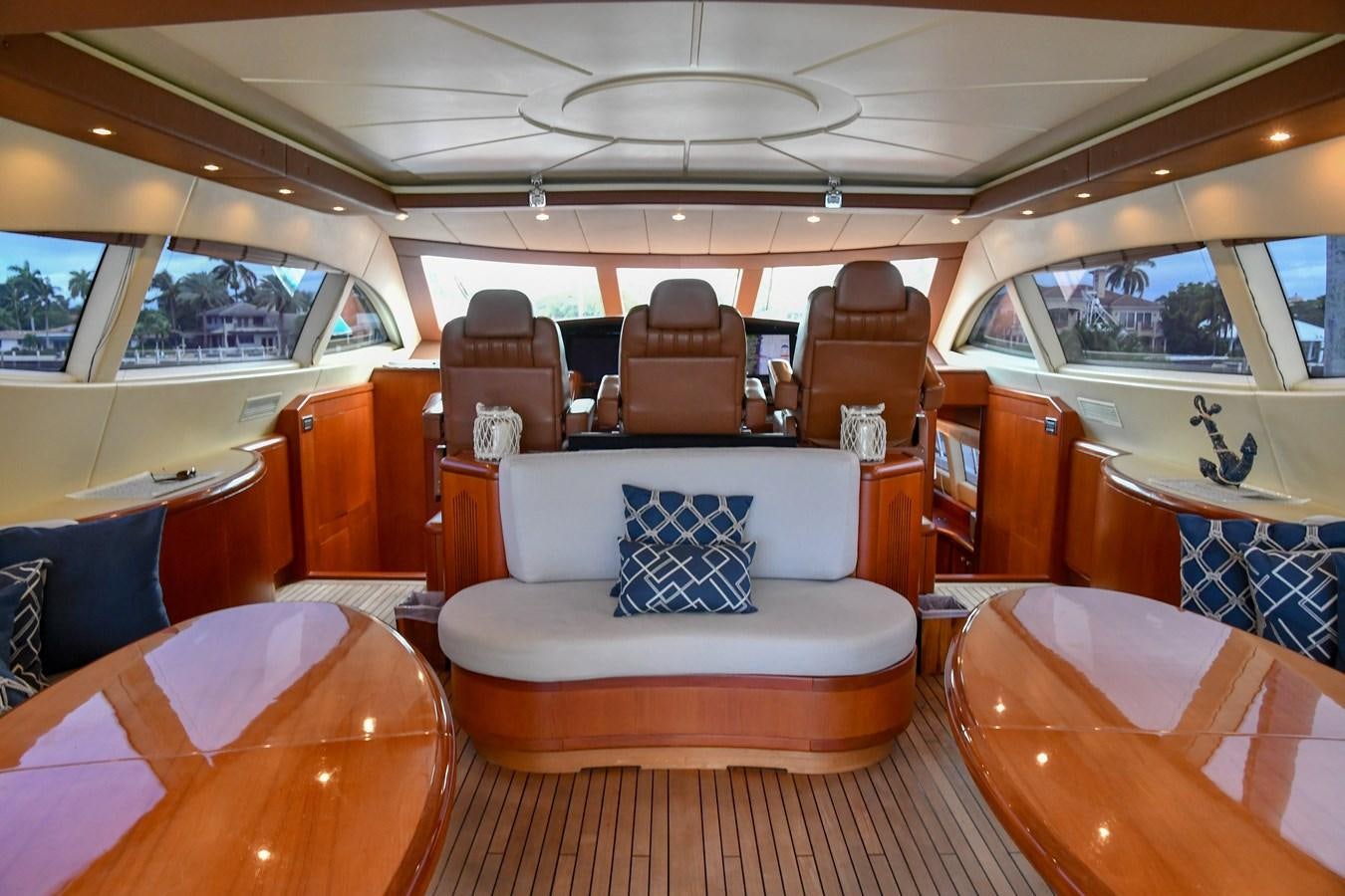 inside of a car aboard EYE PLAY Yacht for Sale
