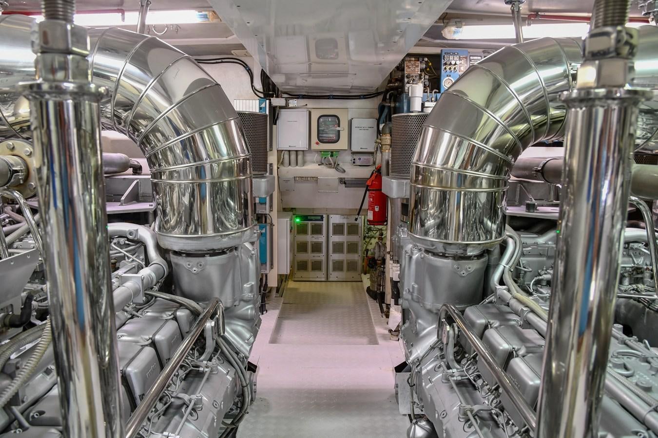 a large factory machinery aboard EYE PLAY Yacht for Sale