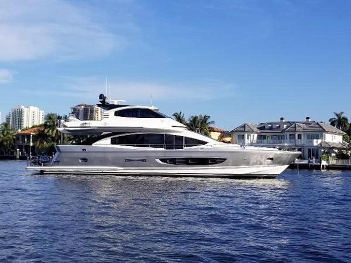 a white yacht on the water aboard HAMPTON EURO 830 Yacht for Sale