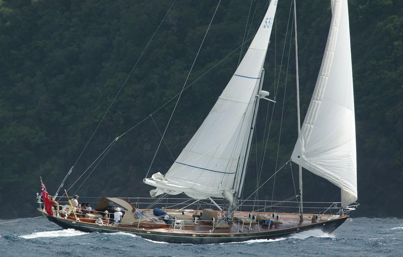 a sailboat on the water aboard COPIHUE Yacht for Sale