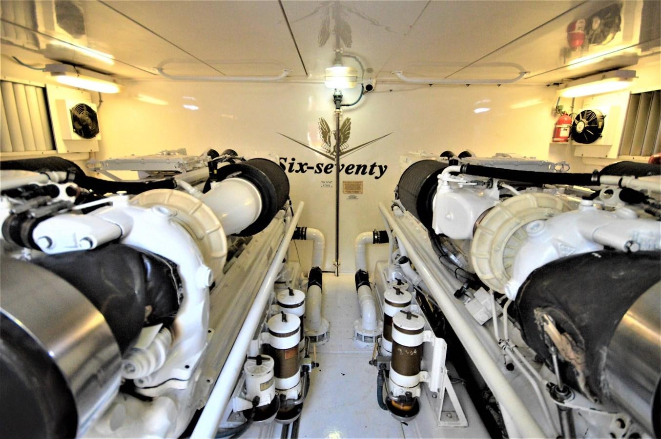 a room with machinery aboard GABBY MILAN 2 Yacht for Sale