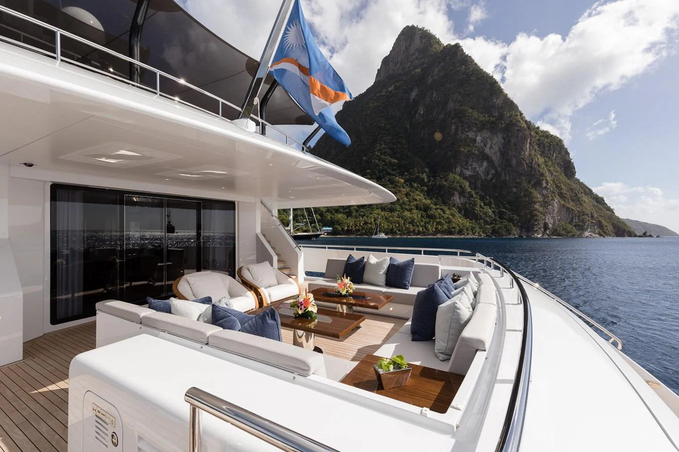 a boat on the water aboard LAURENTIA Yacht for Charter