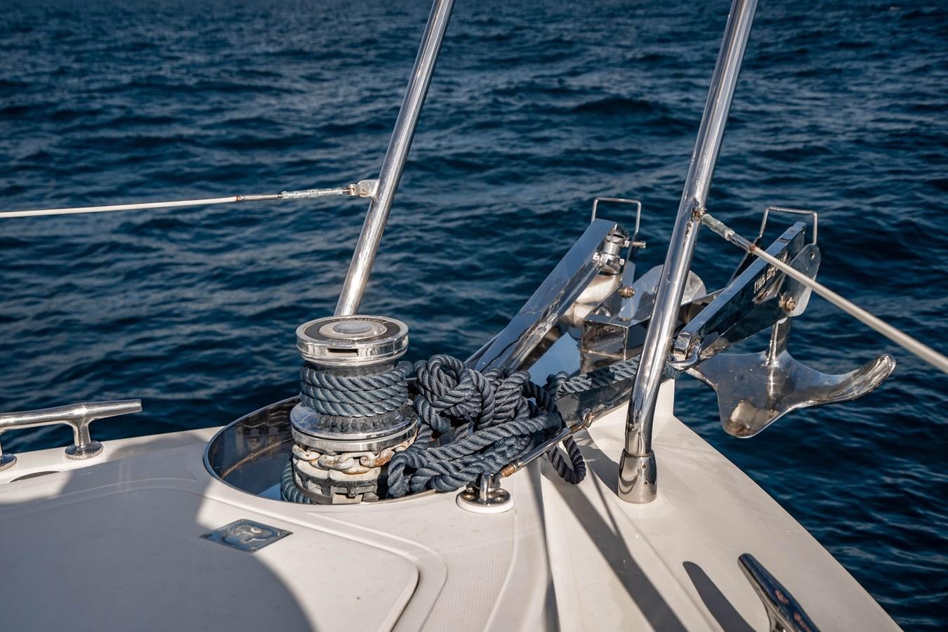 a boat with a rope attached to it aboard Miss Penny Yacht for Sale