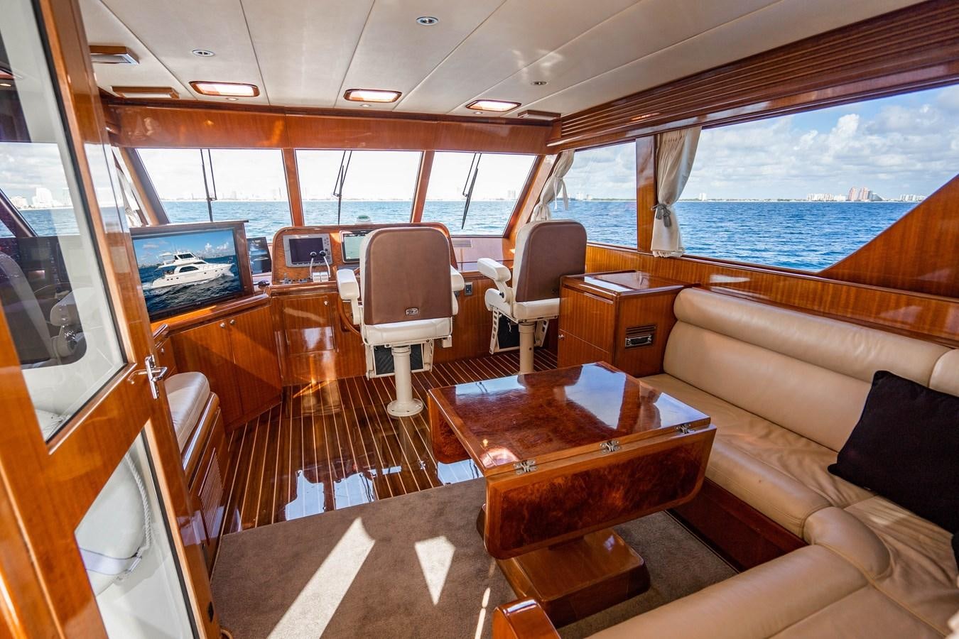 inside of a train aboard Miss Penny Yacht for Sale