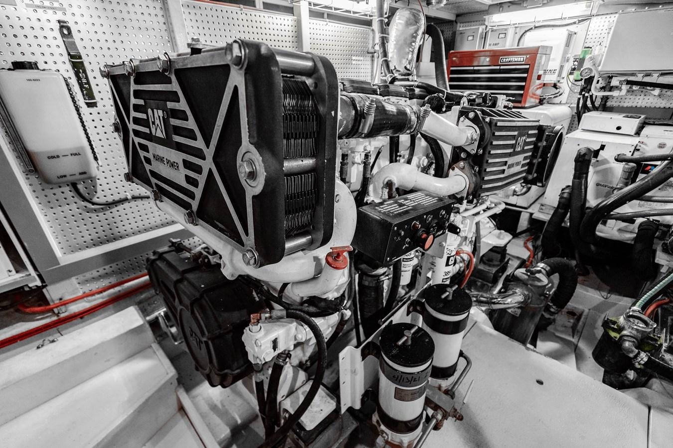 a machine with a large amount of wires aboard Miss Penny Yacht for Sale