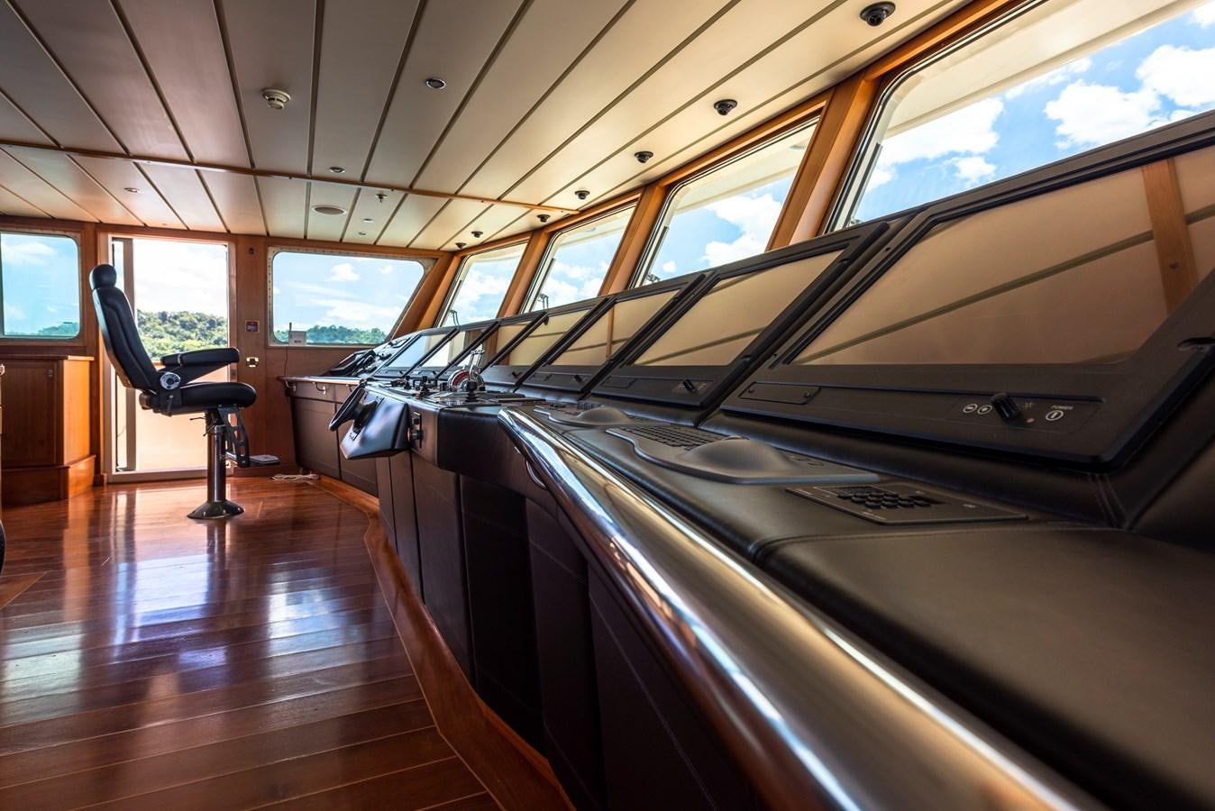 inside of a car aboard BIG ARON Yacht for Sale