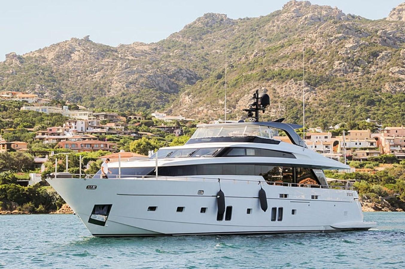 a boat on the water aboard DINAIA Yacht for Charter