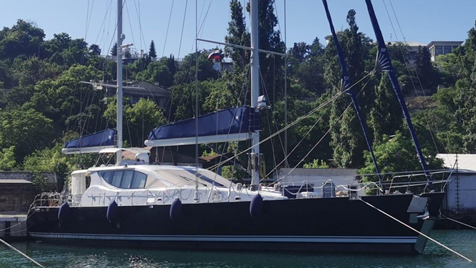a boat in the water aboard ALBINA Yacht for Sale