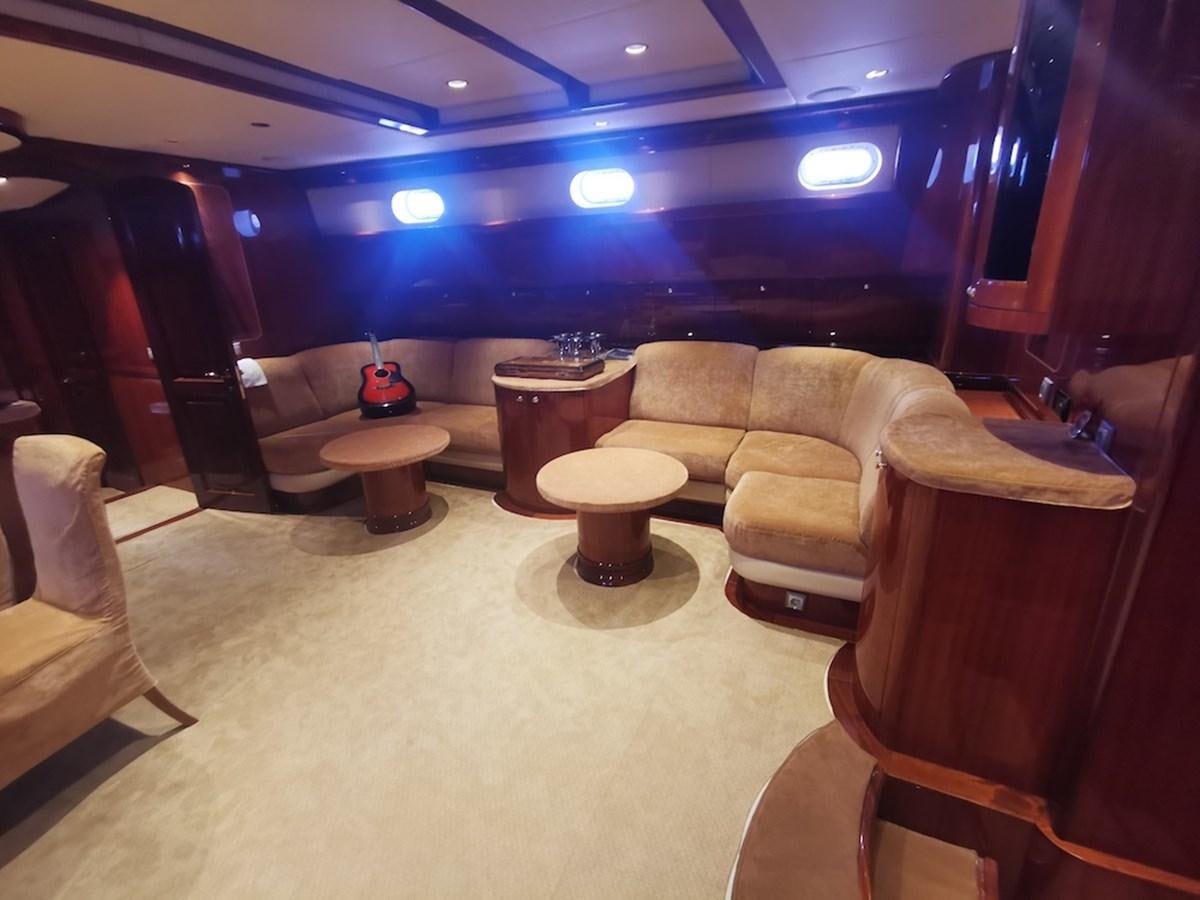 a room with a couch and a table aboard ALBINA Yacht for Sale