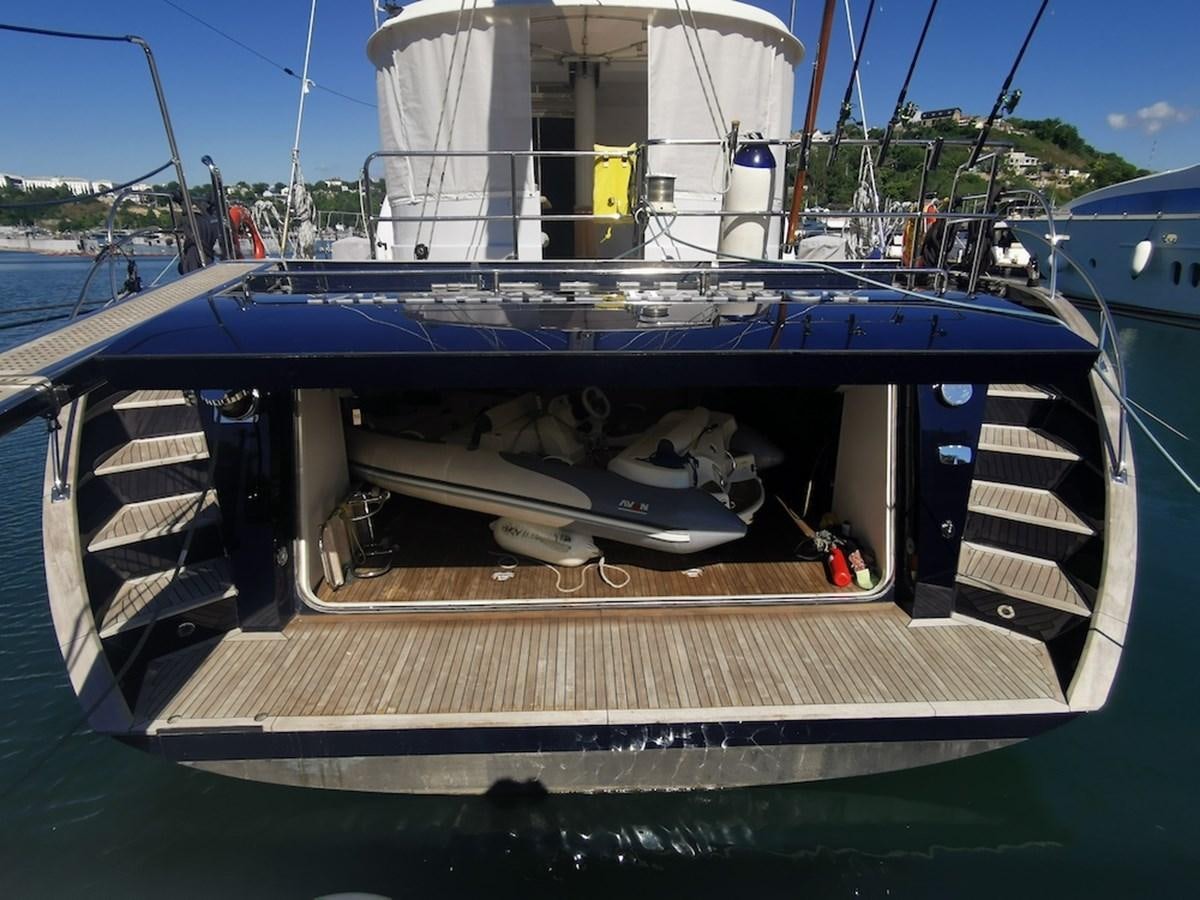 a boat with a car engine aboard ALBINA Yacht for Sale