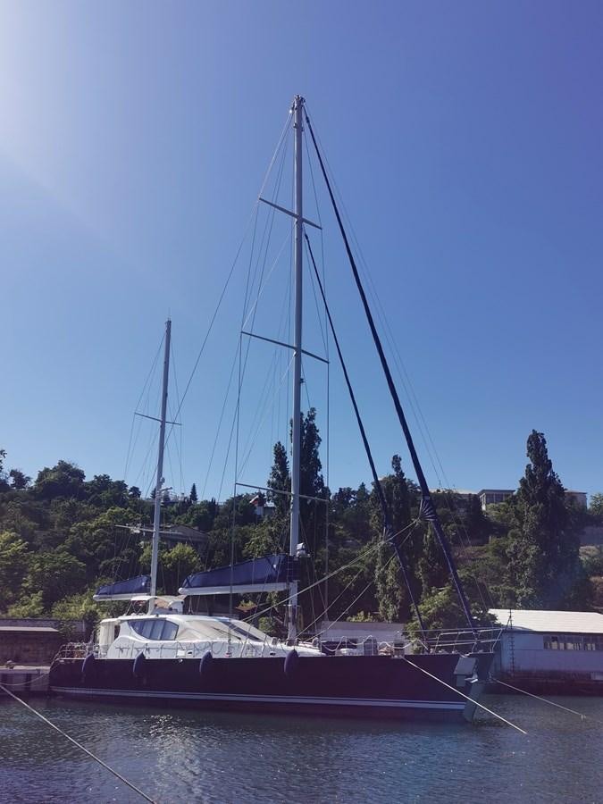 a sailboat docked at a pier aboard ALBINA Yacht for Sale