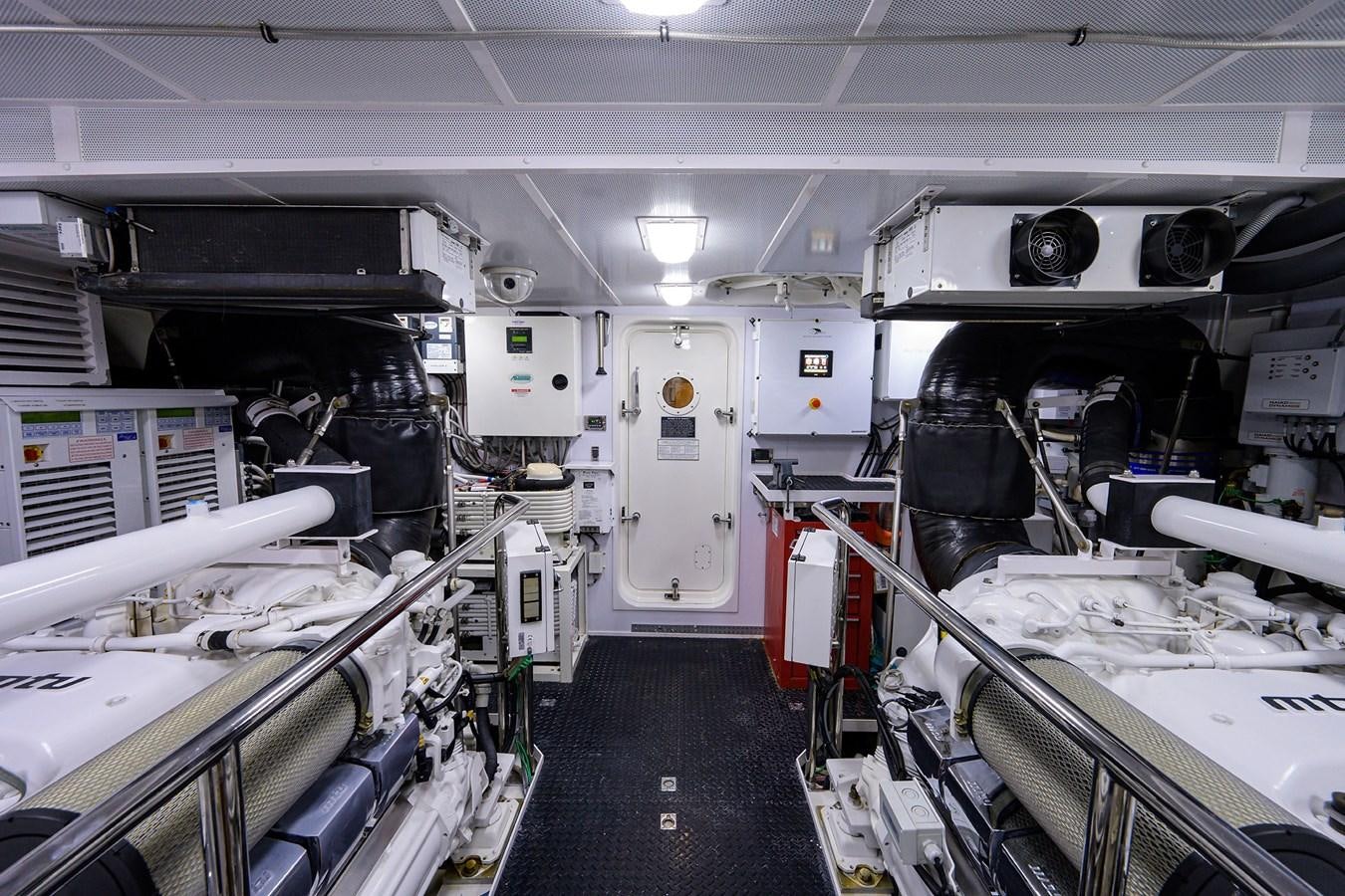 a room with machines aboard ROBINSON CRUSOE Yacht for Sale