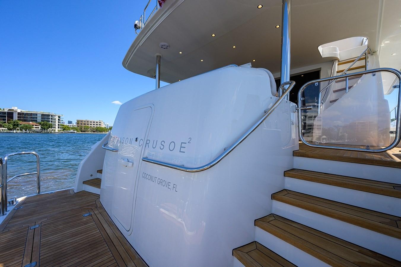 a boat on the water aboard ROBINSON CRUSOE Yacht for Sale