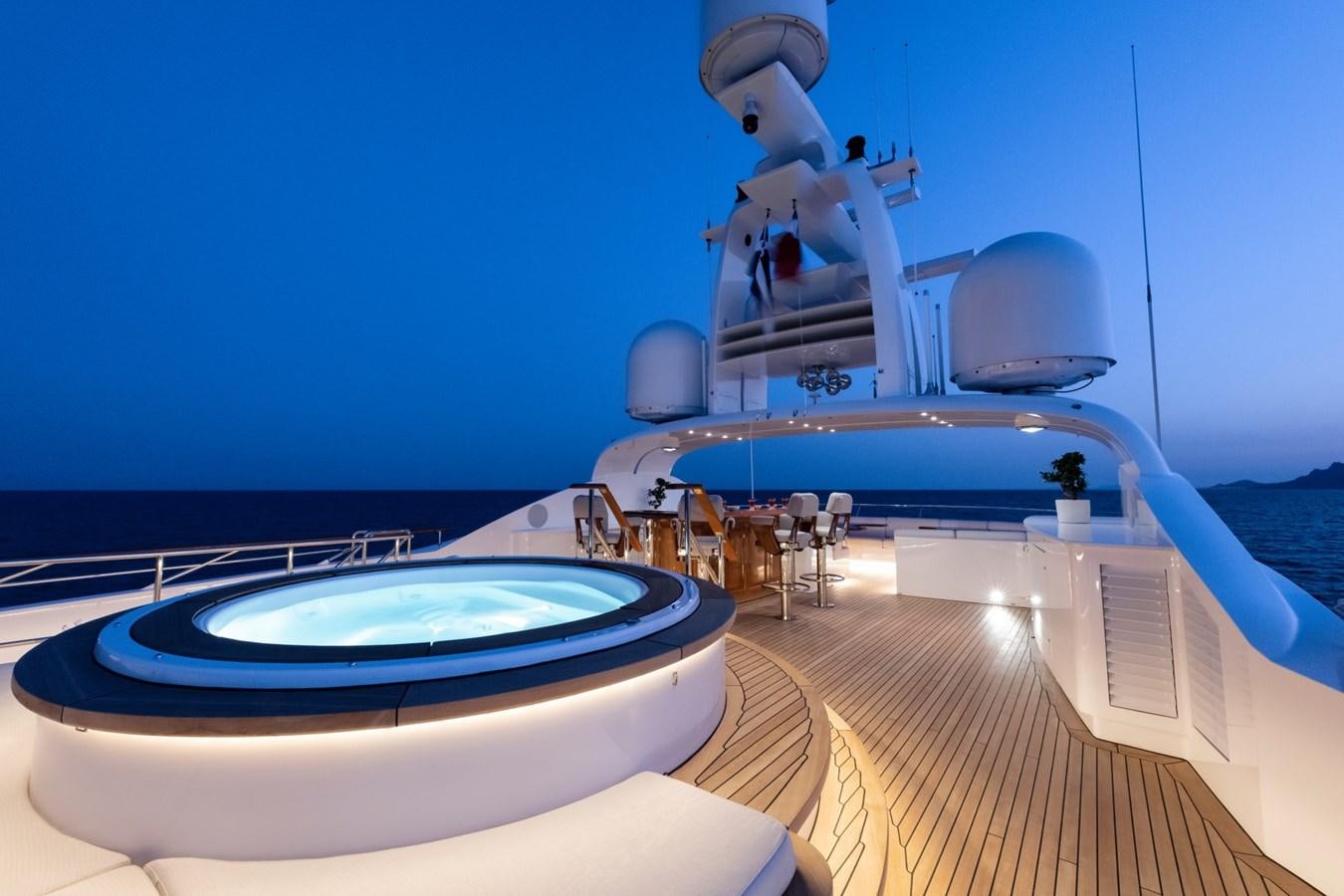 a space ship in a room aboard AWATEA Yacht for Sale