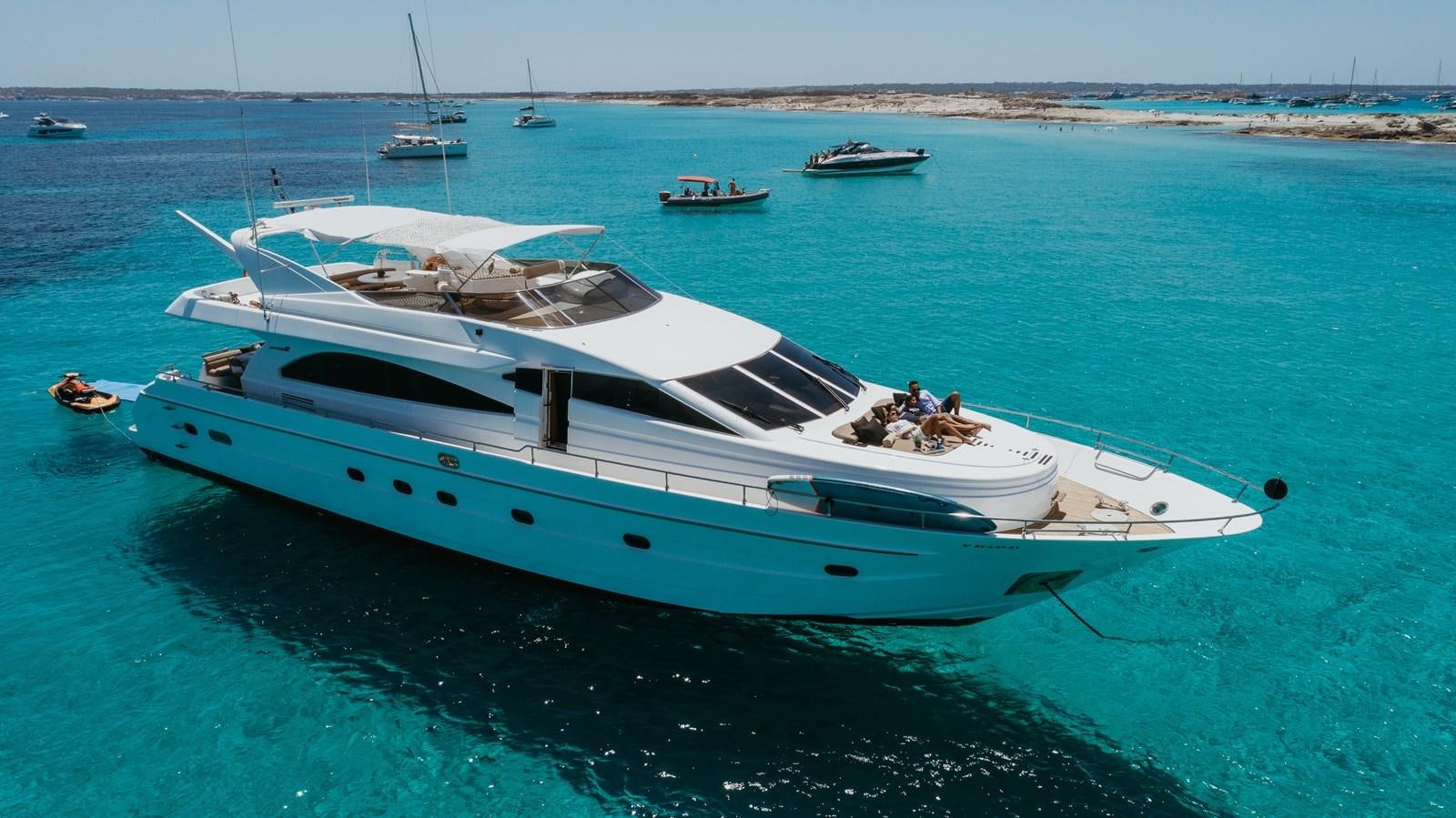 a boat in the water aboard NEPHENTA Yacht for Sale