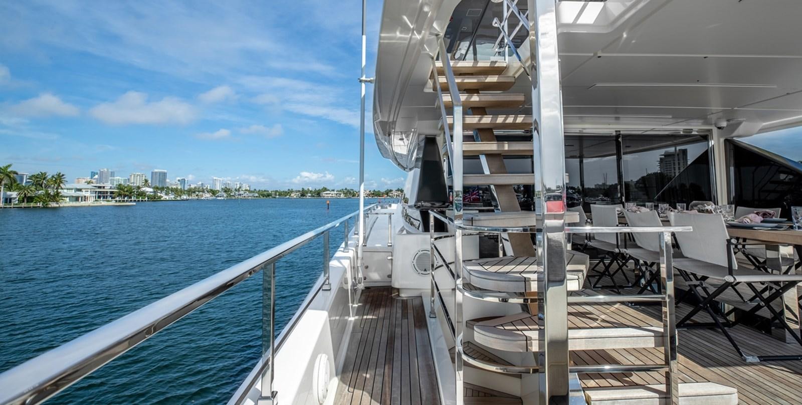 a boat on the water aboard OCEAN Z Yacht for Sale