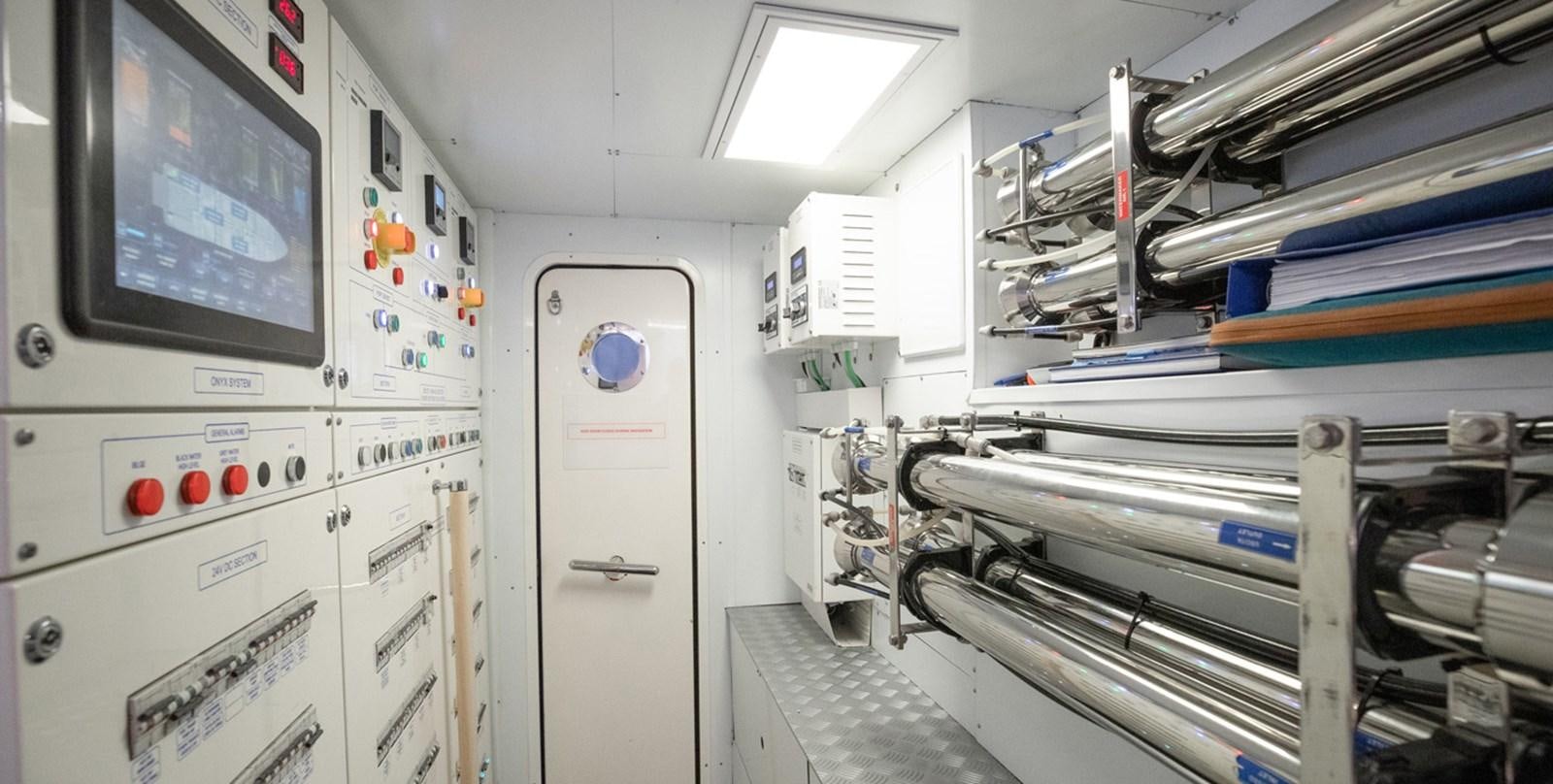 a room with several equipment aboard OCEAN Z Yacht for Sale