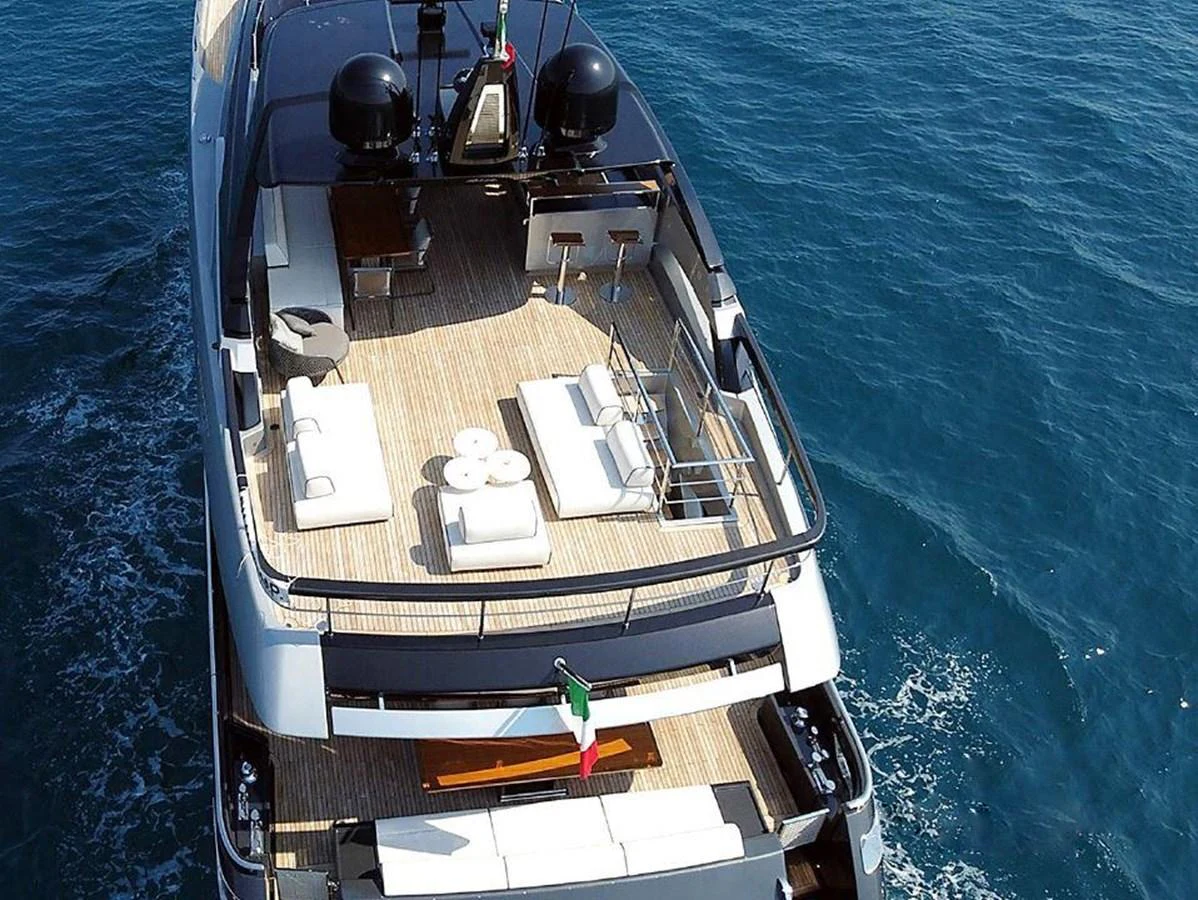 a boat on the water aboard 100 RIVA CORSARO Yacht for Sale