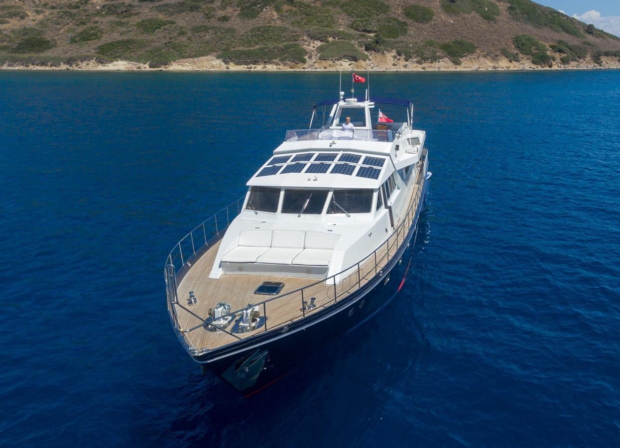 a boat in the water aboard ENIGMA BLUE Yacht for Sale