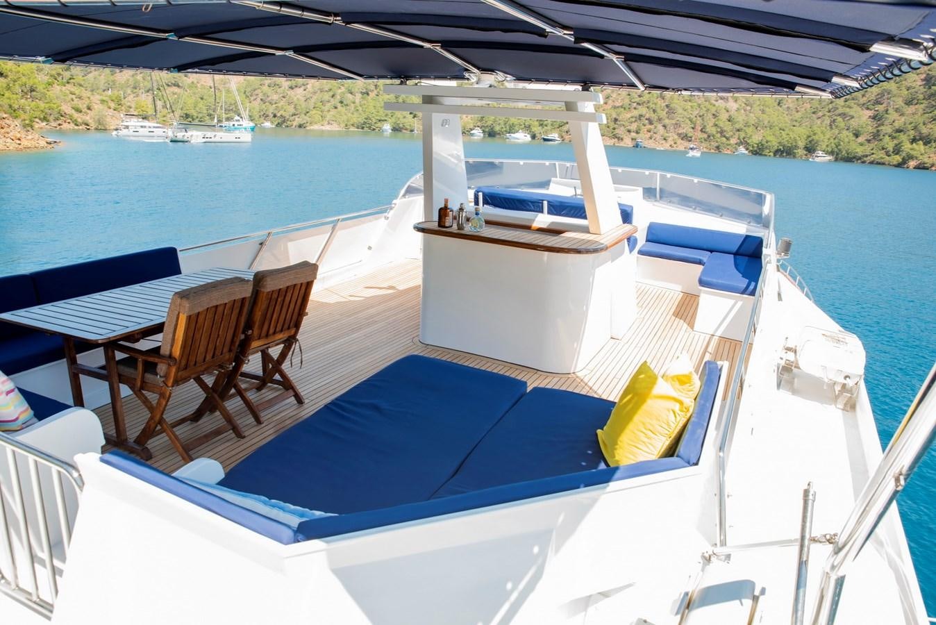 a boat on the water aboard ENIGMA BLUE Yacht for Sale