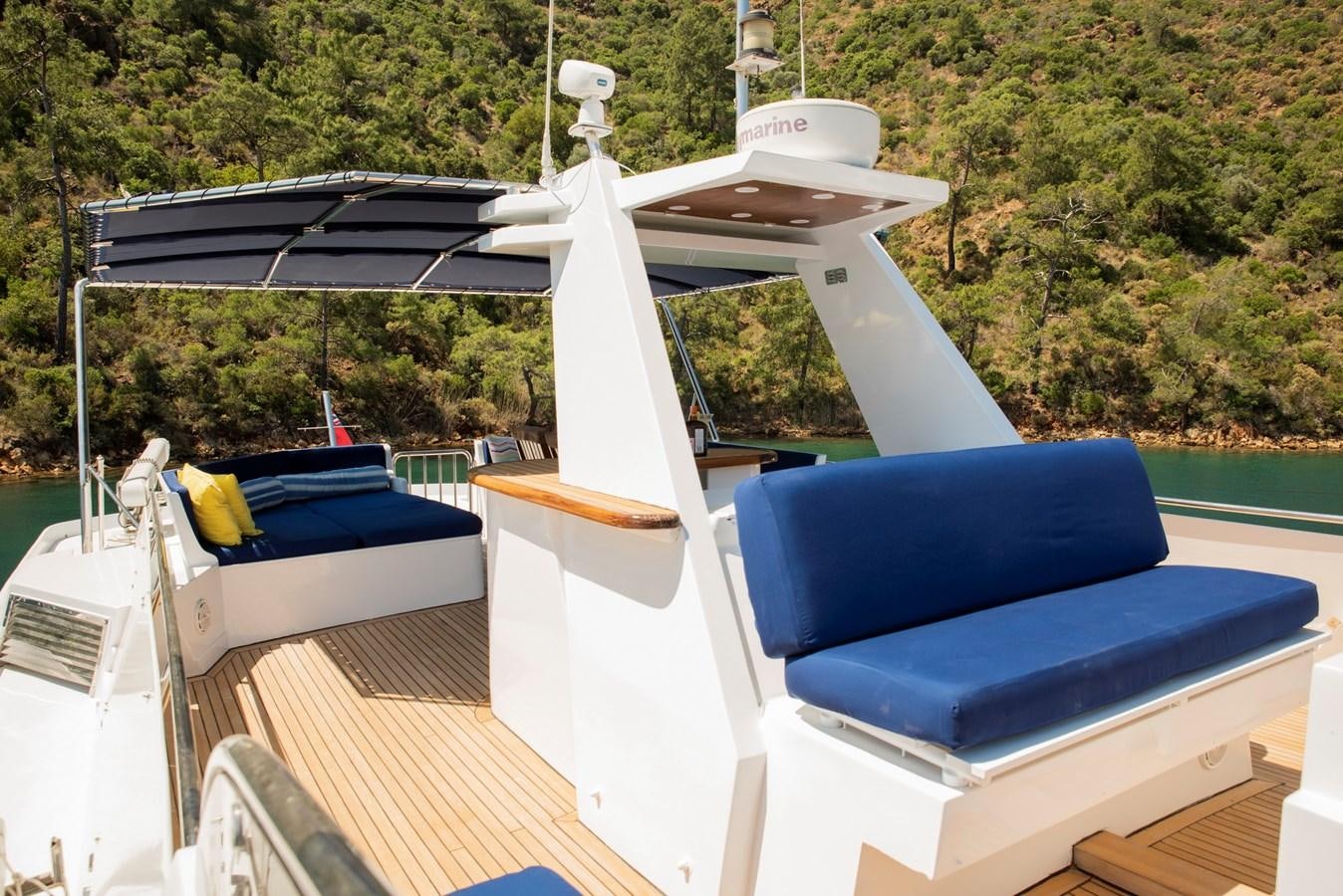 a boat on the water aboard ENIGMA BLUE Yacht for Sale